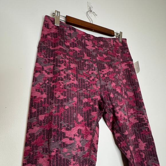 Zella Jacquard Ankle Leggings Pink Camo Women's Large NWT - Picture 3 of 8